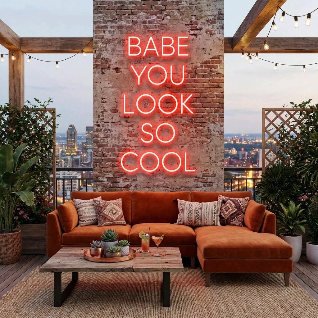 Babe You Look So Cool Led Neon Sign Light