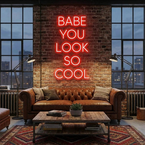 Babe You Look So Cool Led Neon Sign Light