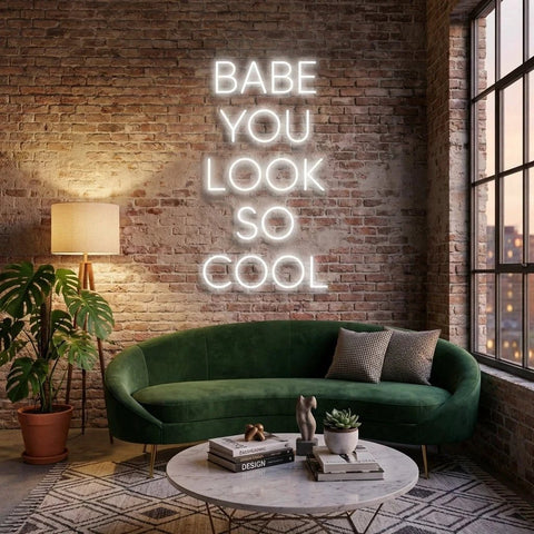 Babe You Look So Cool Led Neon Sign Light