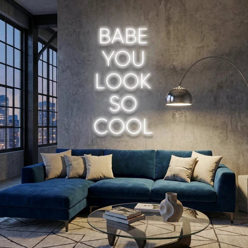Babe You Look So Cool Led Neon Sign Light