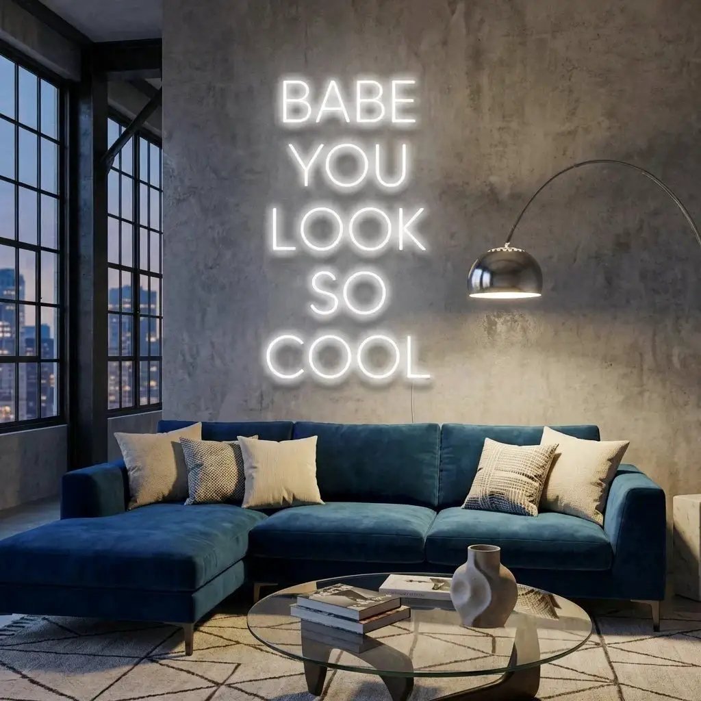 Babe You Look So Cool Led Neon Sign Light