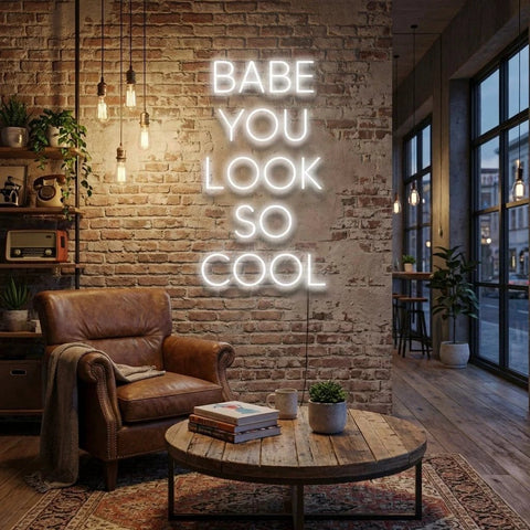Babe You Look So Cool Led Neon Sign Light