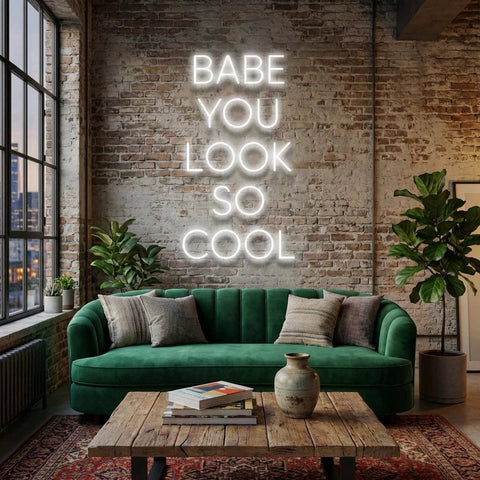 Babe You Look So Cool Led Neon Sign Light