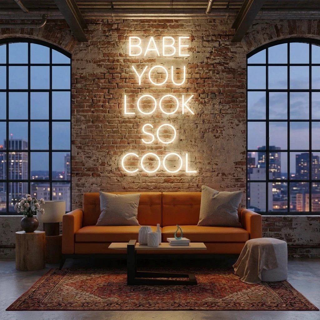 Babe You Look So Cool Led Neon Sign Light