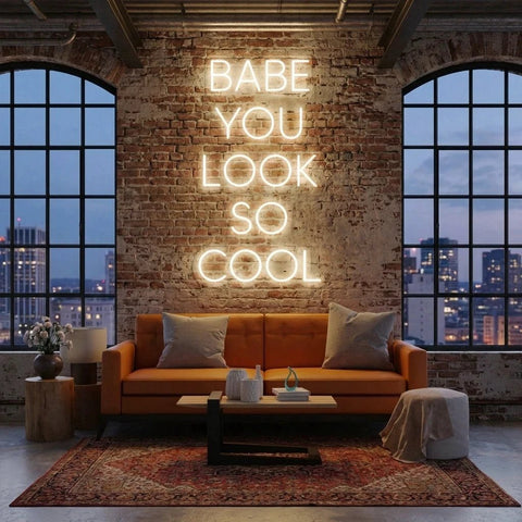 Babe You Look So Cool Led Neon Sign Light