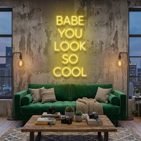 Babe You Look So Cool Led Neon Sign Light