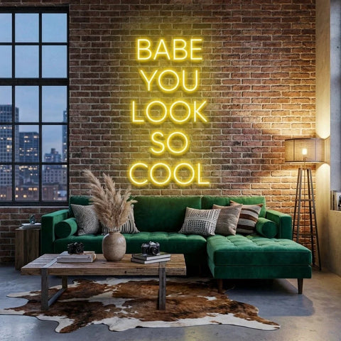 Babe You Look So Cool Led Neon Sign Light