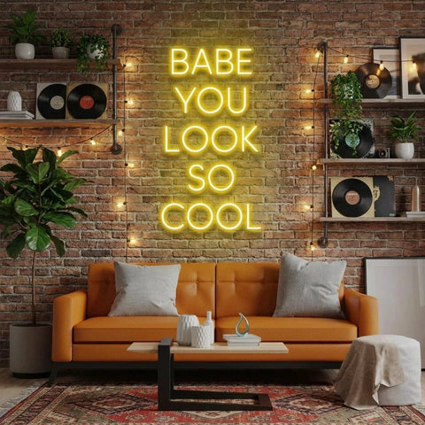 Babe You Look So Cool Led Neon Sign Light