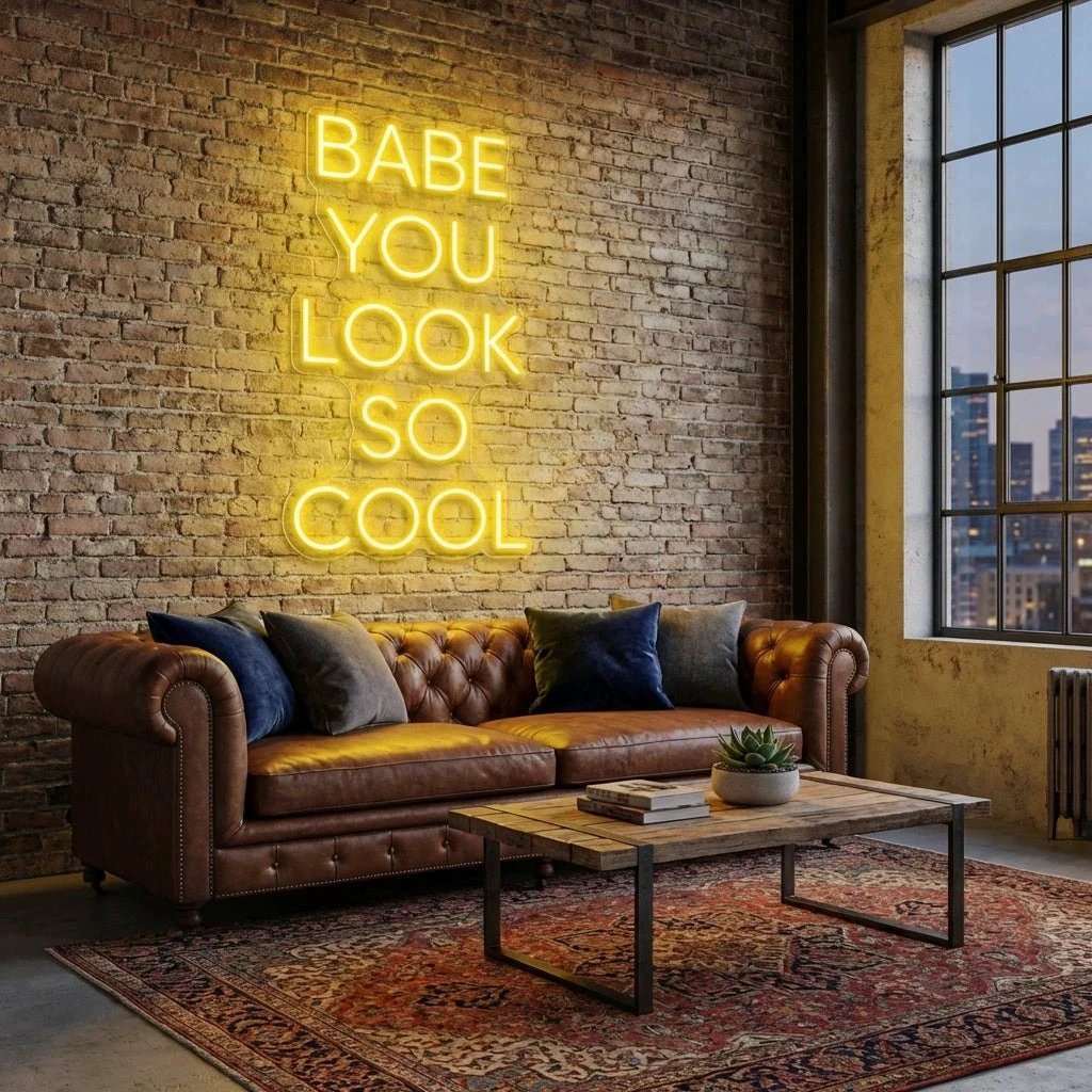 Babe You Look So Cool Led Neon Sign Light