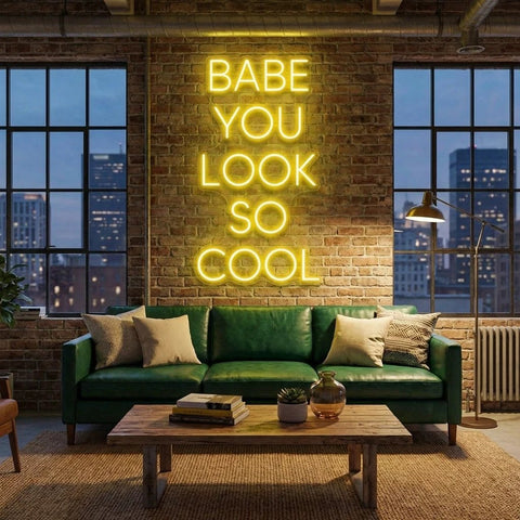 Babe You Look So Cool Led Neon Sign Light
