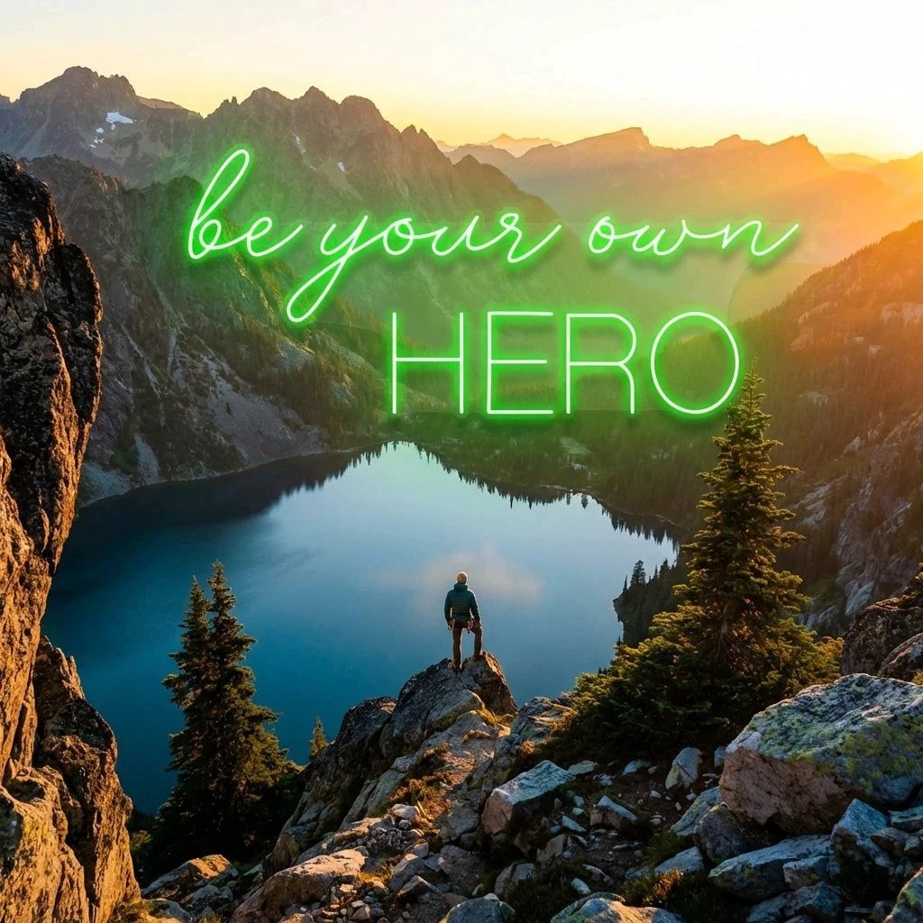 Be Your Own Hero Led Neon Sign Light