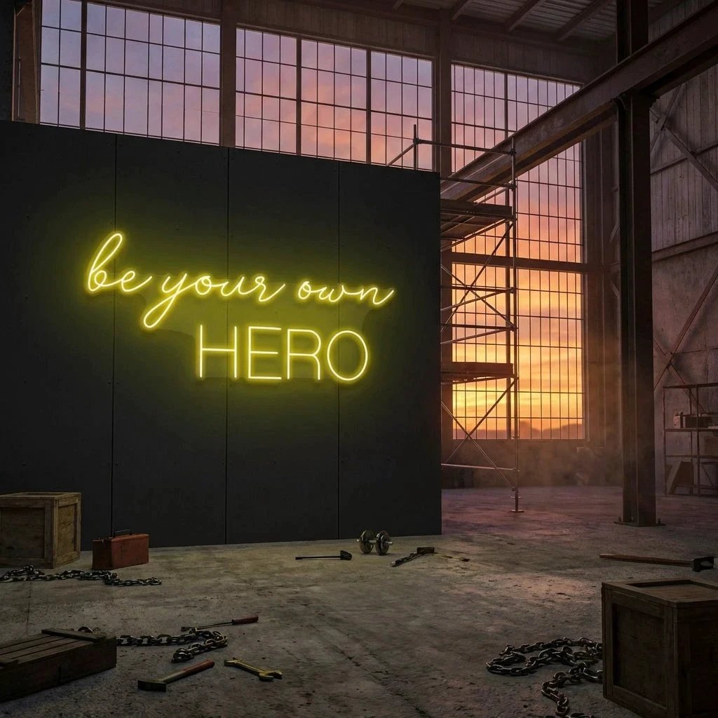 Be Your Own Hero Led Neon Sign Light
