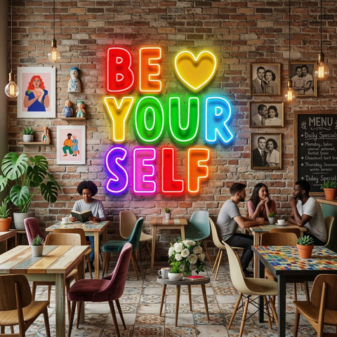 Be Yourself! LED Neon Sign Light Pop Art