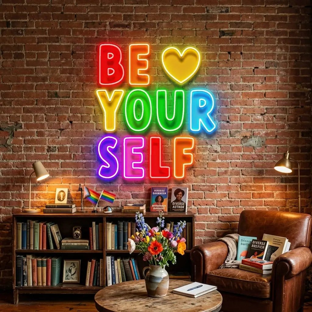 Be Yourself! LED Neon Sign Light Pop Art
