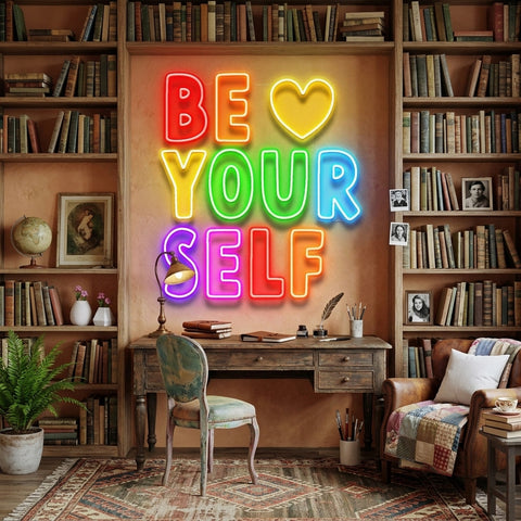 Be Yourself! LED Neon Sign Light Pop Art