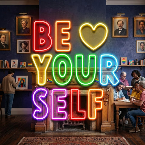 Be Yourself! LED Neon Sign Light Pop Art