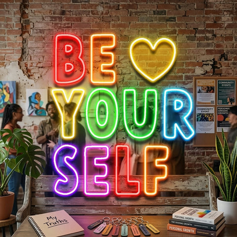 Be Yourself! LED Neon Sign Light Pop Art