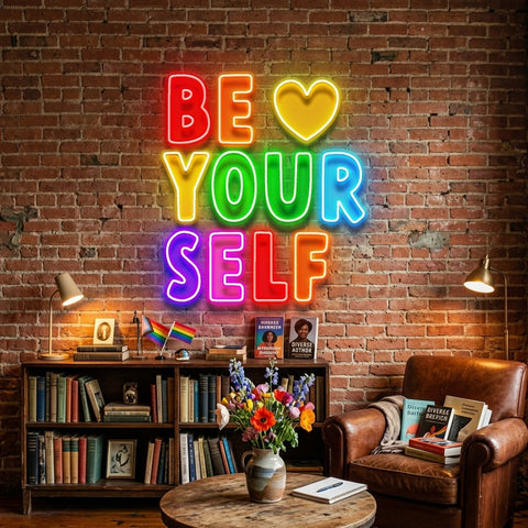 Be Yourself! LED Neon Sign Light Pop Art