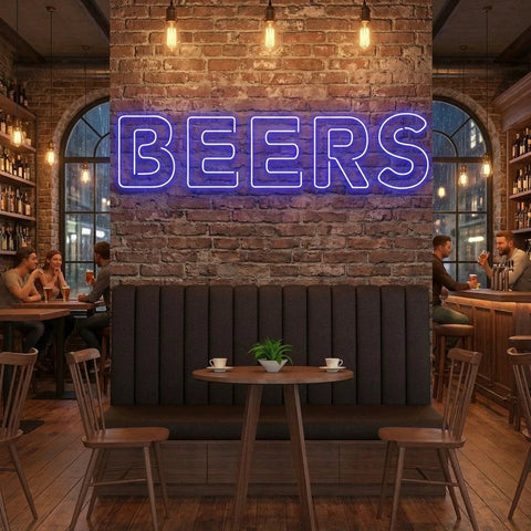 Beers Led Neon Sign Light