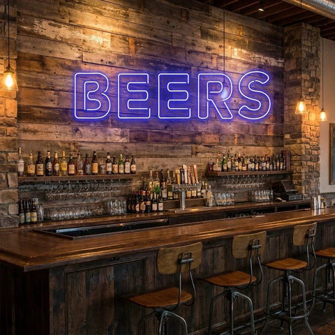 Beers Led Neon Sign Light