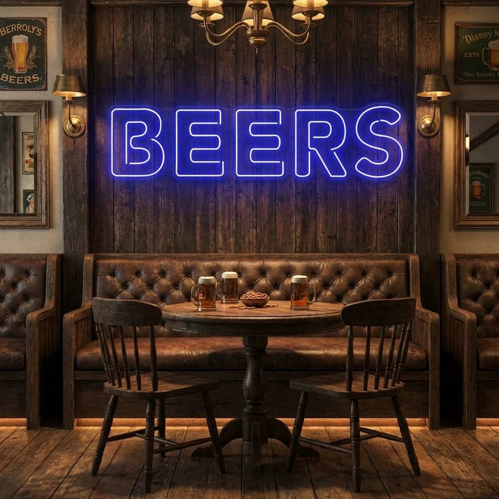Beers Led Neon Sign Light