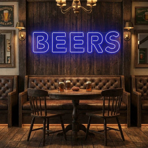 Beers Led Neon Sign Light