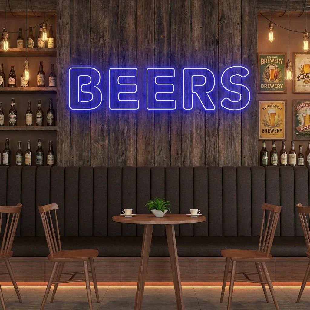 Beers Led Neon Sign Light