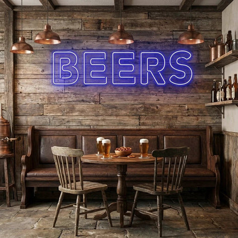 Beers Led Neon Sign Light