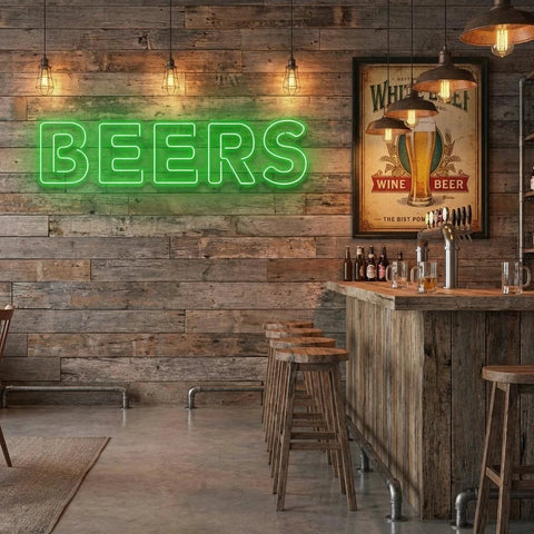 Beers Led Neon Sign Light