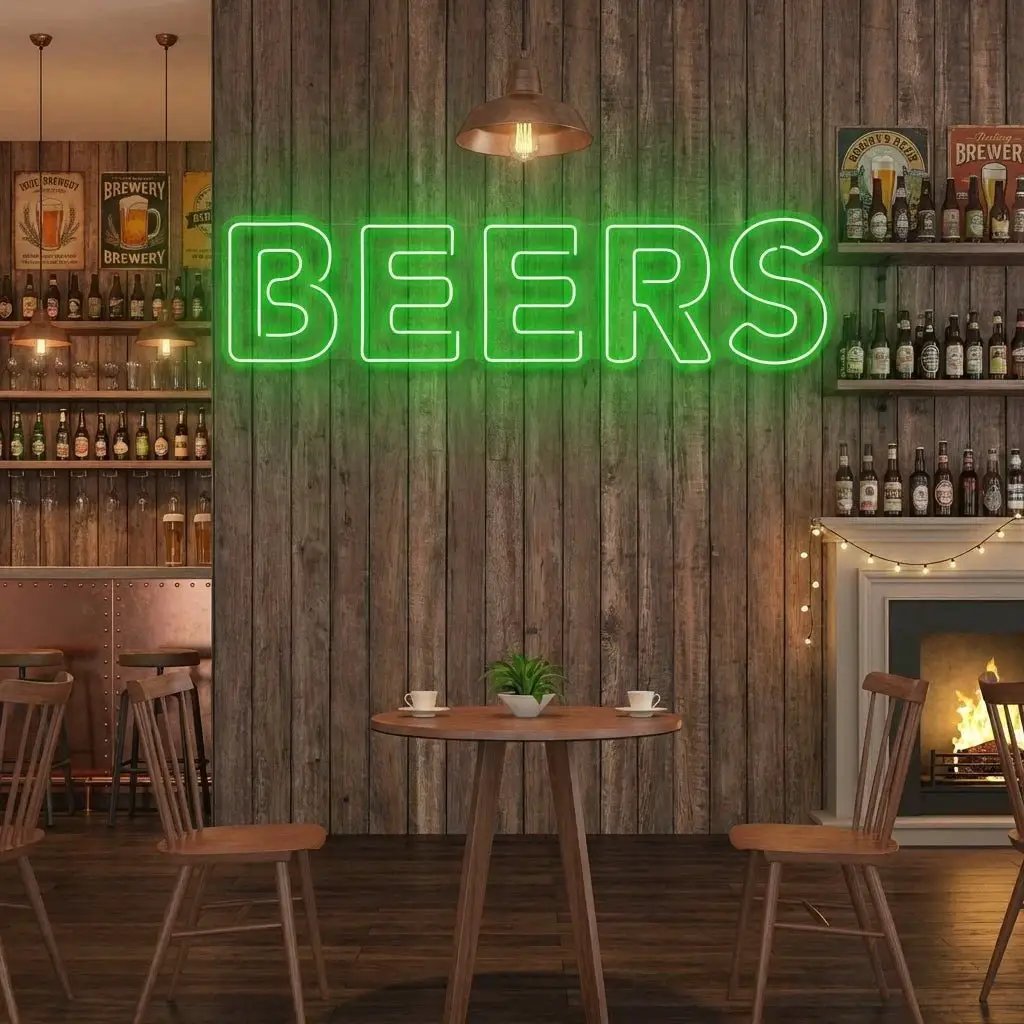 Beers Led Neon Sign Light