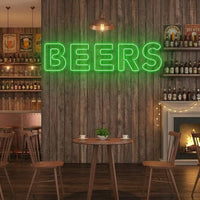 Beers Led Neon Sign Light