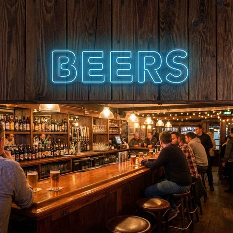 Beers Led Neon Sign Light