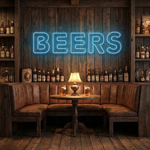 Beers Led Neon Sign Light