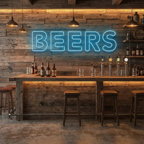 Beers Led Neon Sign Light