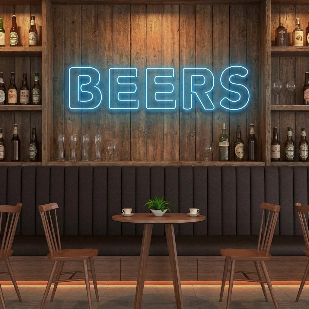 Beers Led Neon Sign Light