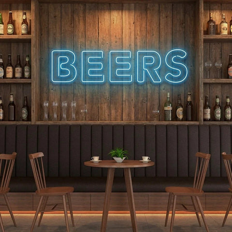Beers Led Neon Sign Light