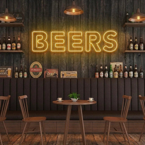 Beers Led Neon Sign Light