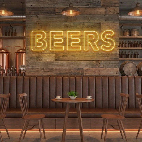 Beers Led Neon Sign Light