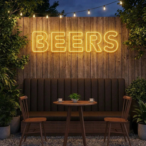 Beers Led Neon Sign Light