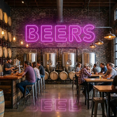 Beers Led Neon Sign Light