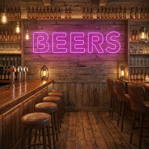 Beers Led Neon Sign Light