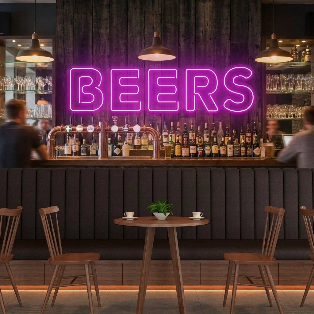 Beers Led Neon Sign Light