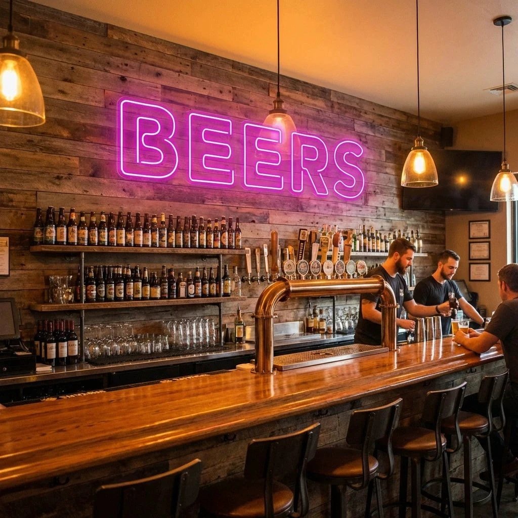 Beers Led Neon Sign Light