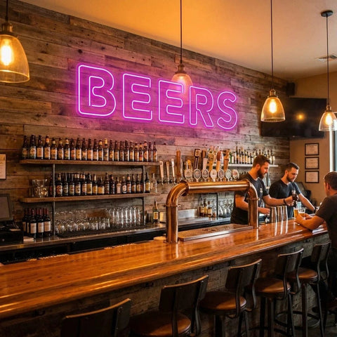 Beers Led Neon Sign Light