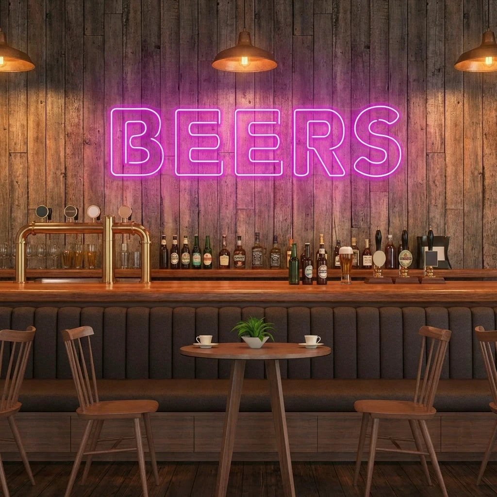 Beers Led Neon Sign Light
