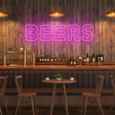 Beers Led Neon Sign Light