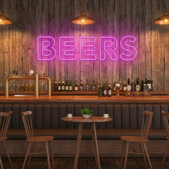 Beers Led Neon Sign Light
