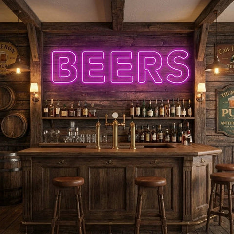 Beers Led Neon Sign Light