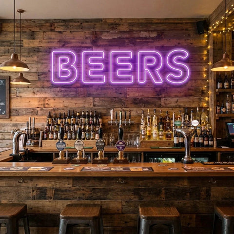 Beers Led Neon Sign Light