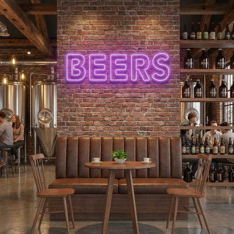 Beers Led Neon Sign Light